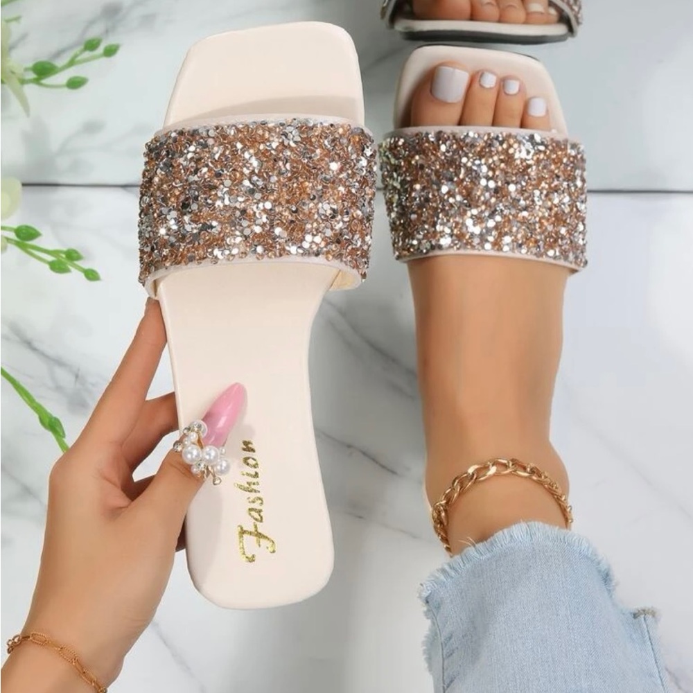 Brand new Sequins size 8 sandals